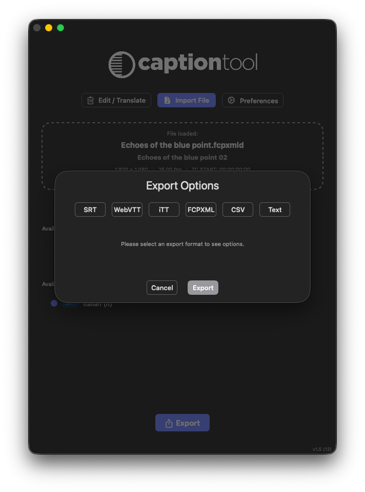 Caption Tool Final Cut title template integration