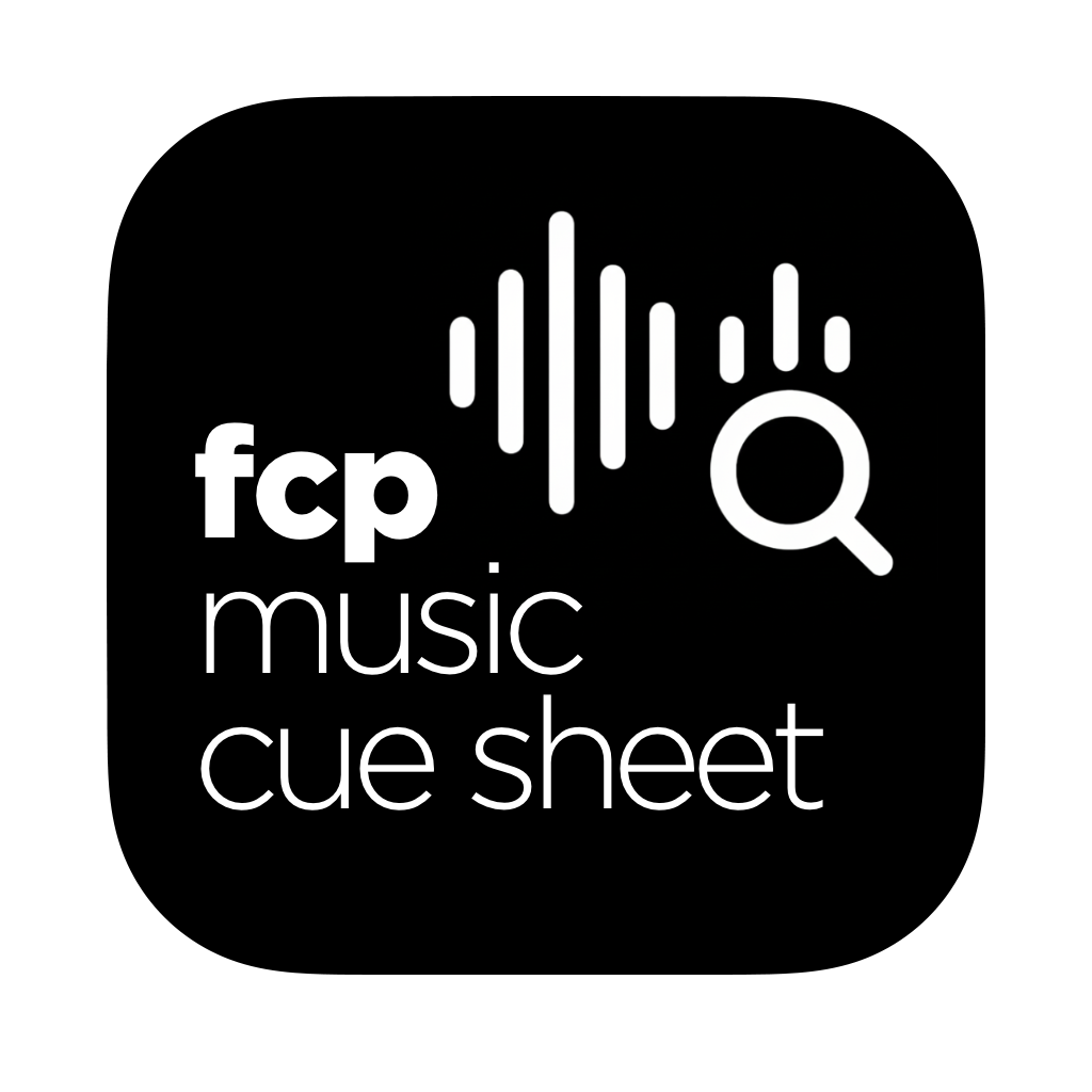 FCP Music Cue Sheet